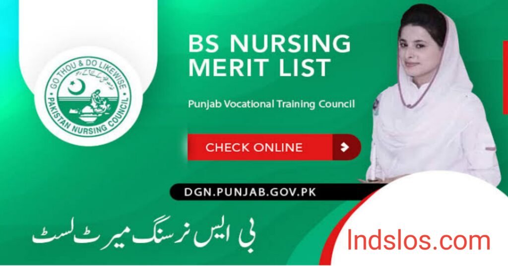 BS Nursing Merit List 2023 in Punjab Download