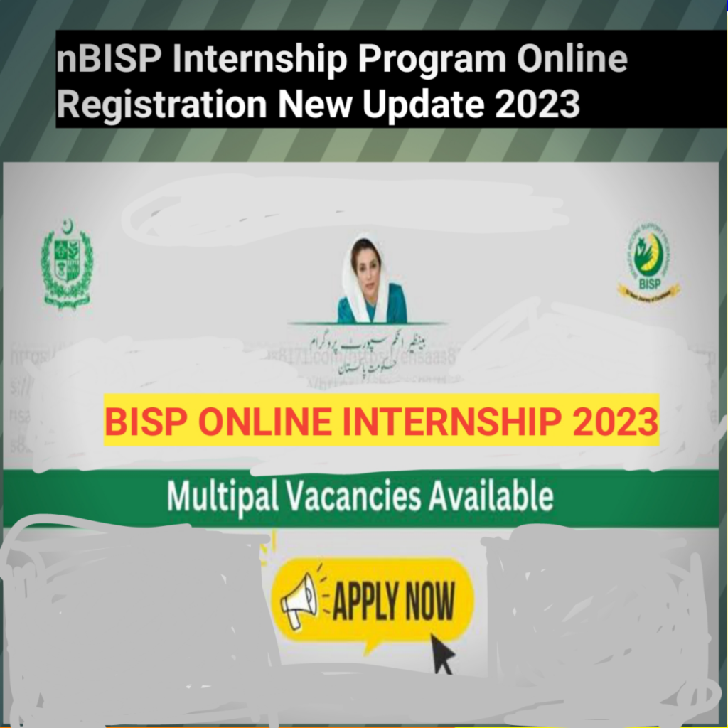 BISP Internship Program Online Registration New Update 2023