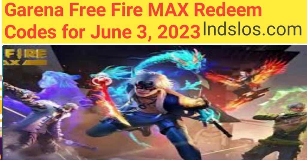 Garena Free Fire MAX Redeem Codes for June 3, 2023