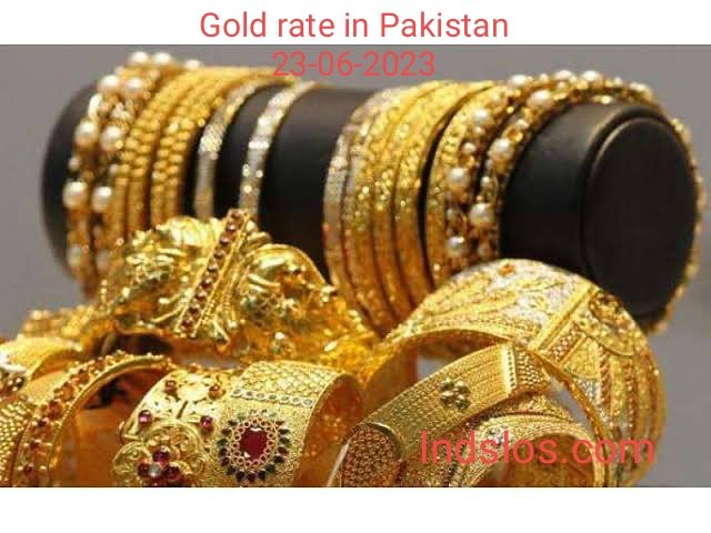 The gold rate in Pakistan is constantly fluctuating.Gold Rate in Pakistan Today - 23 June 2023