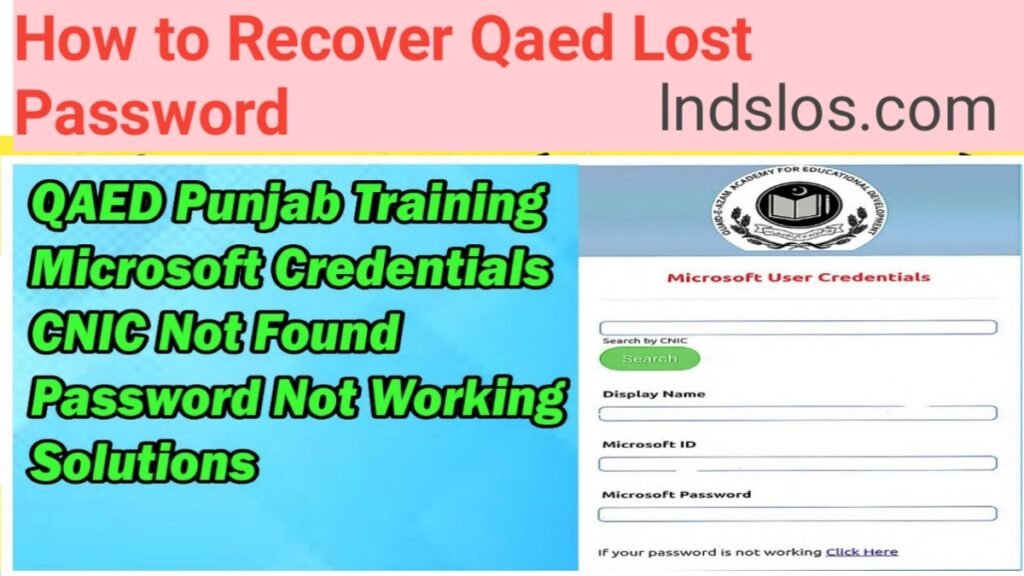 How to Recover Qaed Lost Password  