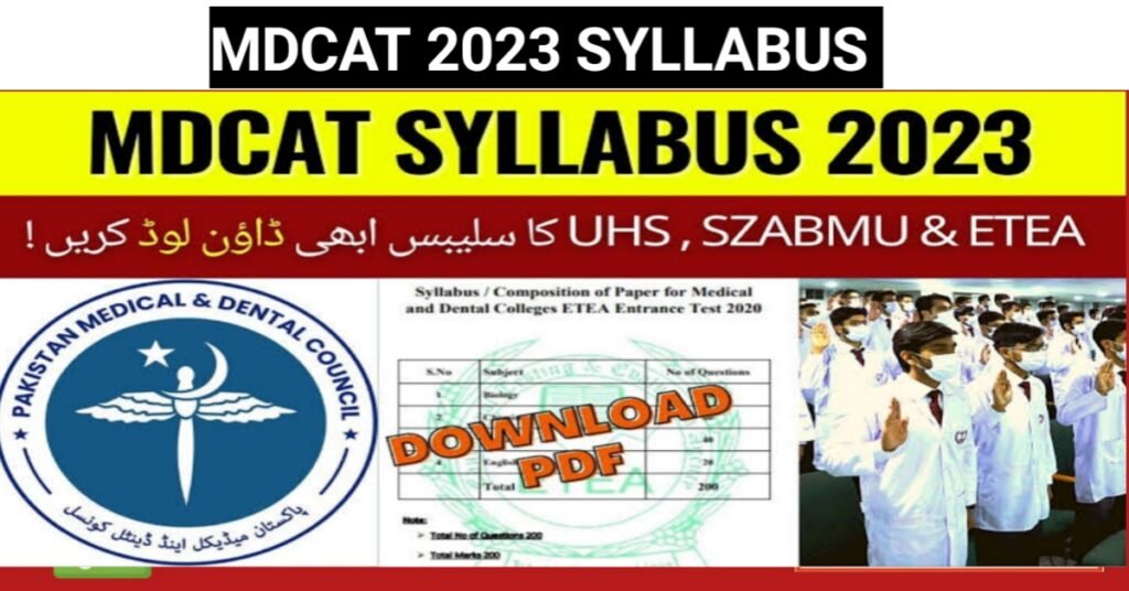 MDCAT 2023 Syllabus