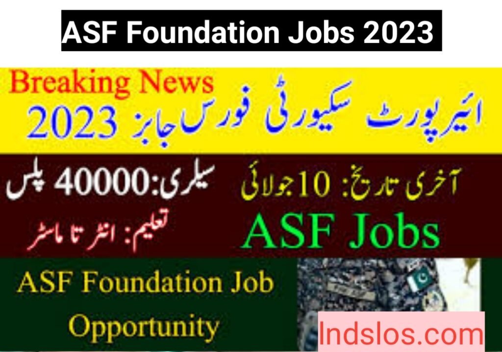 ASF Foundation Jobs 2023 